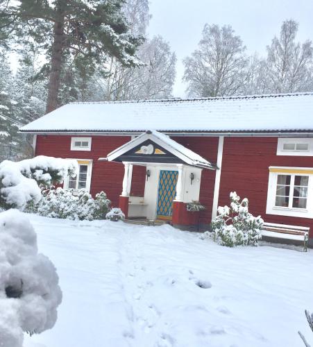 Olsbacka cottage v zimě