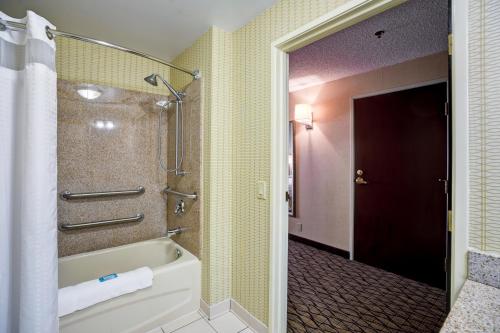 Phòng tắm tại Holiday Inn Express Hotel & Suites Christiansburg, an IHG Hotel