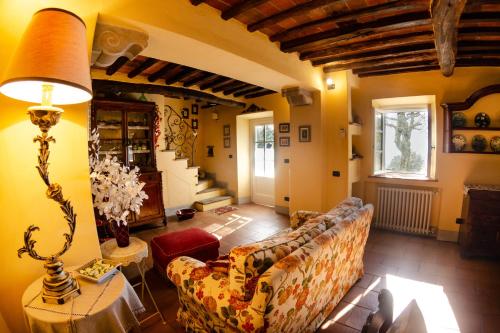 A bed or beds in a room at La Casa del Sole