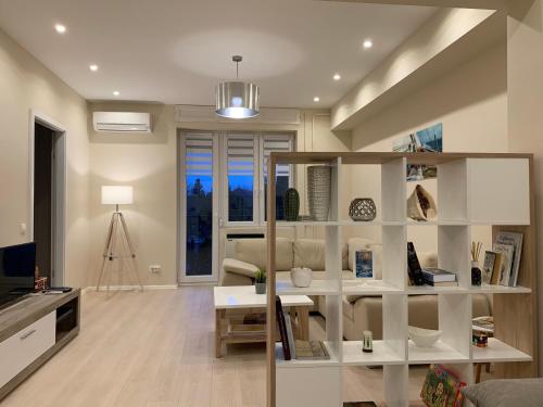 Posezení v ubytování Budapest Hideout in Style with free parking - Luxury Apartment