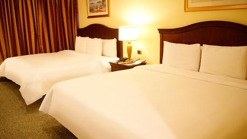 Säng eller sängar i ett rum på Hotel Las Palmas Inn