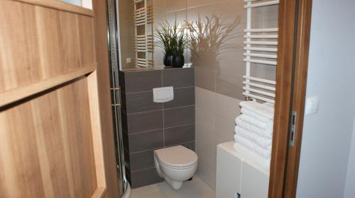 Kúpeľňa v ubytovaní Apartament Agata