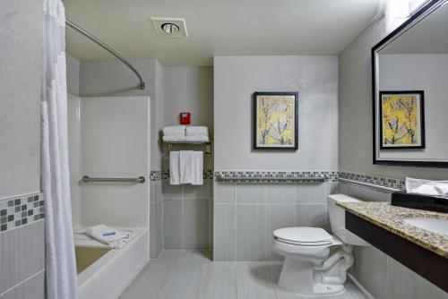 Kylpyhuone majoituspaikassa Holiday Inn Express Hotel & Suites Milwaukee-New Berlin, an IHG Hotel