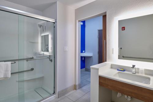 Kylpyhuone majoituspaikassa Holiday Inn Express & Suites El Paso East-Loop 375, an IHG Hotel