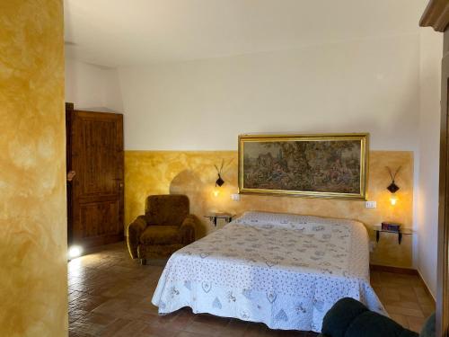 Postel nebo postele na pokoji v ubytování Agriturismo L'Antica Quercia