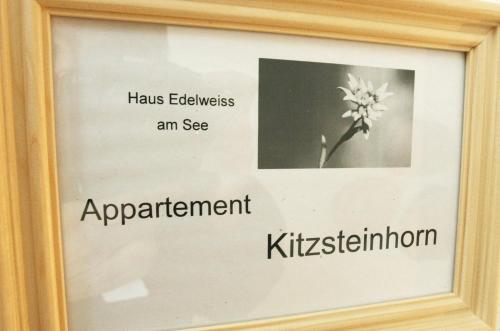 a picture of a flower in a picture frame at Edelweiss am See in Zell am See