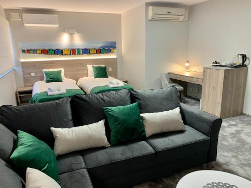 Χώρος καθιστικού στο Apartamenty ELITMAT