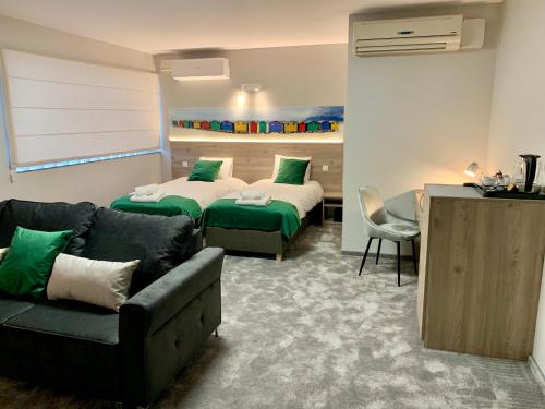 Χώρος καθιστικού στο Apartamenty ELITMAT