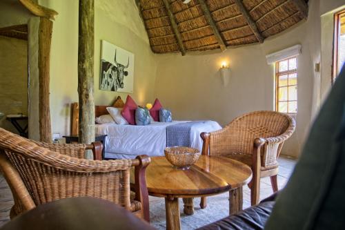 Zona de estar de Chrislin African Lodge