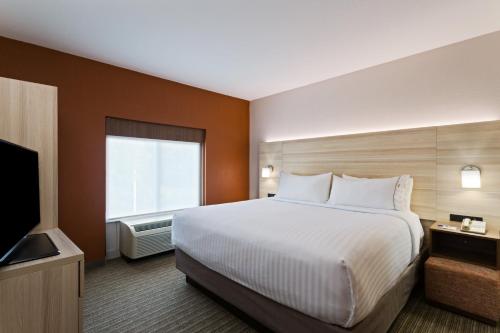 a hotel room with a bed and a television at Holiday Inn Express & Suites Tavares by IHG in Tavares