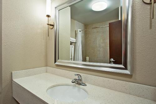 A bathroom at Holiday Inn Express & Suites Springfield, an IHG Hotel