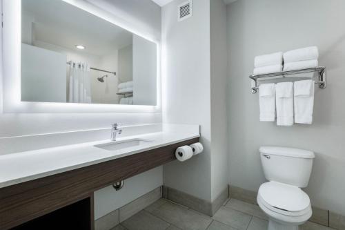 A bathroom at Holiday Inn Express Hotel & Suites Jasper, an IHG Hotel
