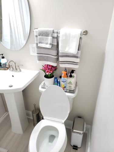 A bathroom at Spacious & Bright home In Bloomingdale/ Truxton DC