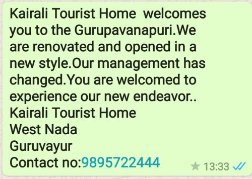 Foto sihtkohas Guruvāyūr asuva majutusasutuse Kairali Tourist Home galeriist