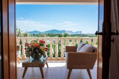 A balcony or terrace at New! Villa Sa Caleta PERFECTA PARA FAMILIAS