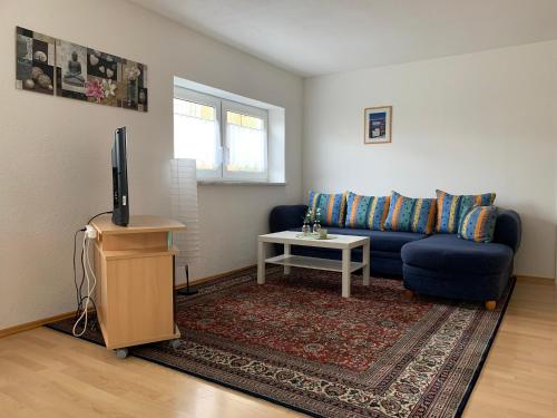 Χώρος καθιστικού στο Ferienwohnung Stella