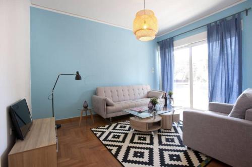 Fotografia z galérie ubytovania Palaio Faliro, A Bright and Spacious apartment v Aténach