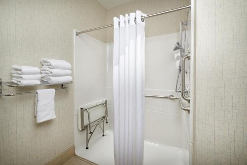 A bathroom at Holiday Inn Express Hotel & Suites Anniston/Oxford, an IHG Hotel