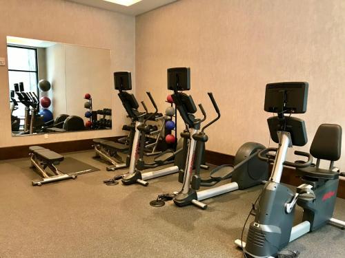 a room filled with lots of different types of equipment at Holiday Inn & Suites Nashville Downtown Broadway in Nashville