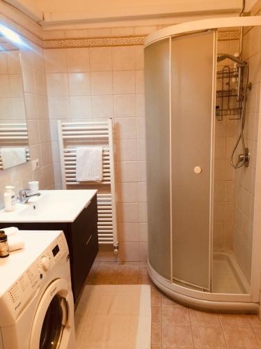 Koupelna v ubytování Delizioso appartamento in corte