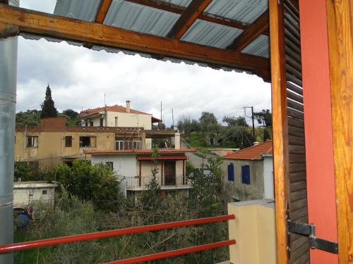 a view from the window of a house at Porto Sabatiki in Sampatiki