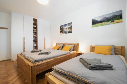 Postel nebo postele na pokoji v ubytování Home in Tatranská Štrba