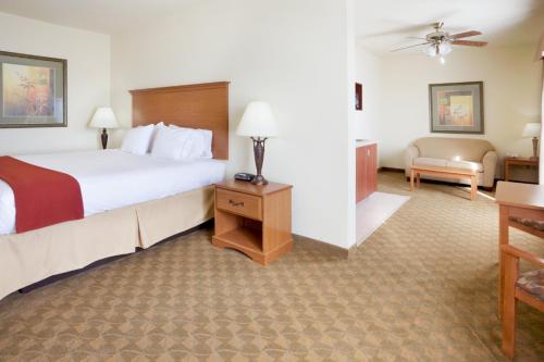 Holiday Inn Express Hotel & Suites Zapata, an IHG Hotel tesisinde bir odada yatak veya yataklar