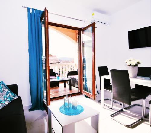 TV a/nebo společenská místnost v ubytování Apartments Samac
