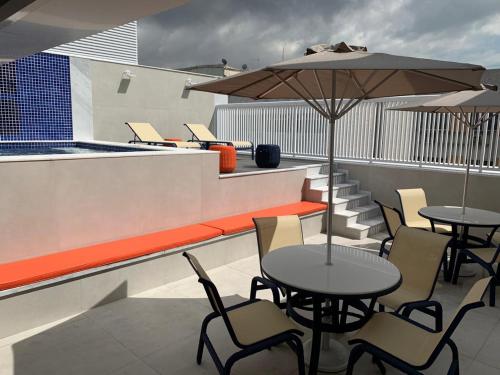 
Uma varanda ou terraço em Petit Rio Hotel

