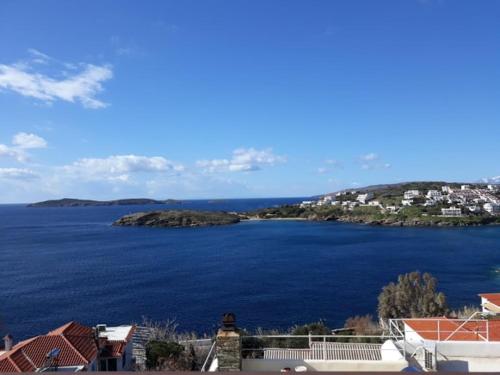 a view of a large body of water at AMPELOS ANDROS in Batsi