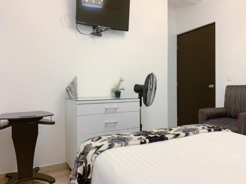 Μια τηλεόραση ή/και κέντρο ψυχαγωγίας στο Hotel Condesa 185