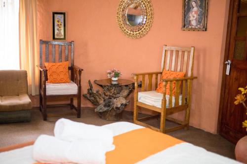 Un lugar para sentarse en Hotel Kuntur Wassi