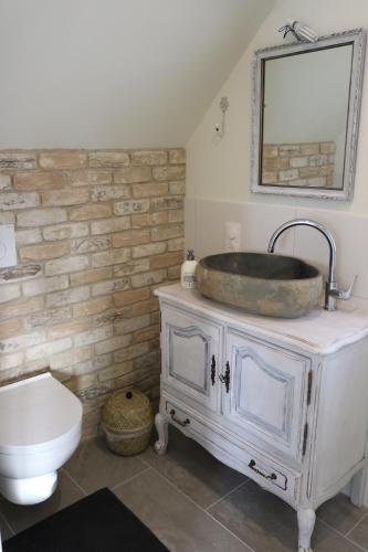 Ванная комната в Romantik-Suite Nordelsaß B&B