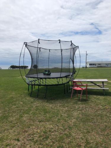a large trokedoked at Newly Renovated Confederation Bridge View Cottages in Borden