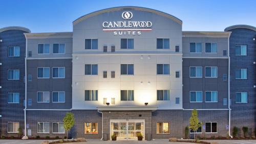 a rendering of a hotel with a sign on it at Candlewood Suites Grand Island by IHG in Grand Island