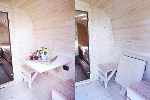 Ruang duduk di Skjervøy Lodge