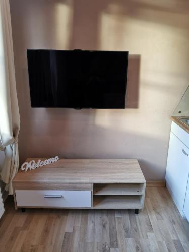 TV a/nebo společenská místnost v ubytování Apartmenthaus Wertheim