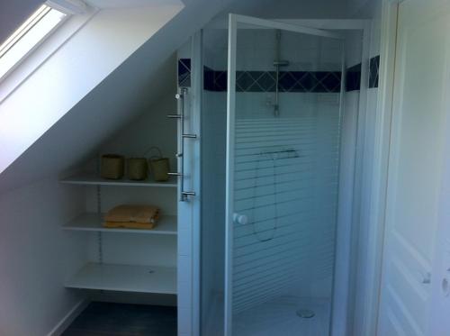 Koupelna v ubytování Au Beau Gîte