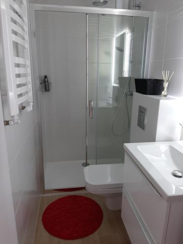 Koupelna v ubytování Apartament Fala
