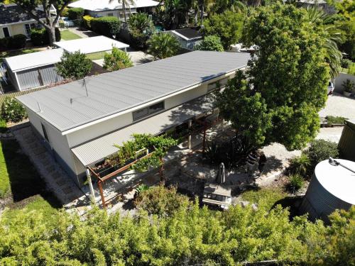 an overhead view of a building with trees at The Grape and Olive at Willunga in Willunga
