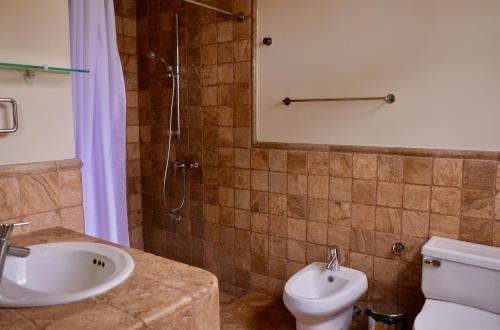 Koupelna v ubytování Hotel Casablanca CHIPIPE