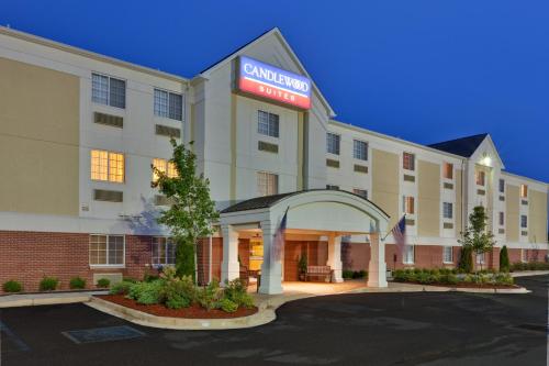 a rendering of the front of a hotel at Candlewood Suites Olive Branch by IHG in Olive Branch