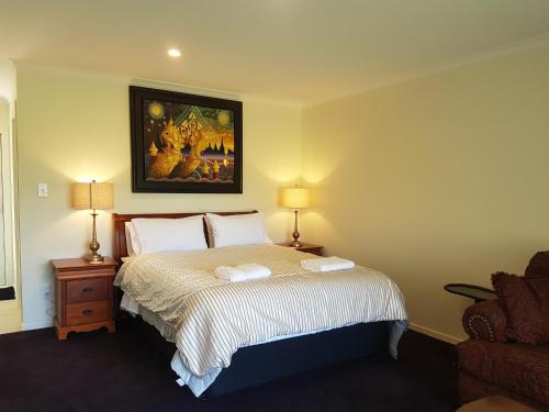 Letto o letti in una camera di Homestead B&B Cambridge