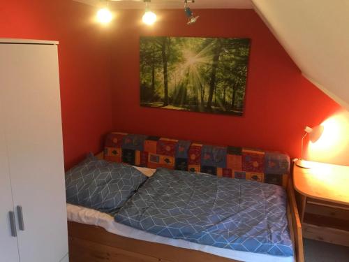 Postel nebo postele na pokoji v ubytování Stayhome Varel