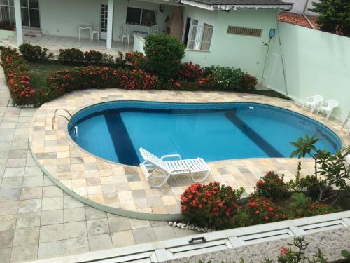 Výhled na bazén z ubytování Espaço Amigável nebo okolí