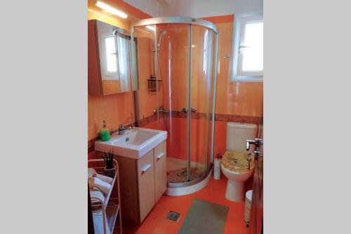 Koupelna v ubytování Aloe apartment in Askeli