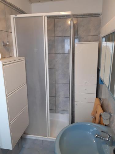 Kúpeľňa v ubytovaní Apartman Ksenija Delnice