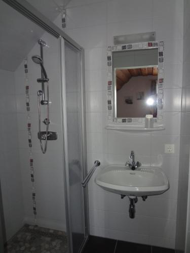Koupelna v ubytování Pfeifferhof