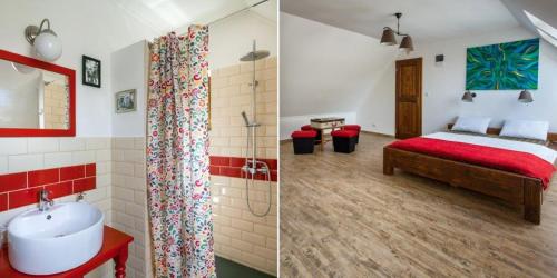 Phòng tắm tại Villa Szent Jakab