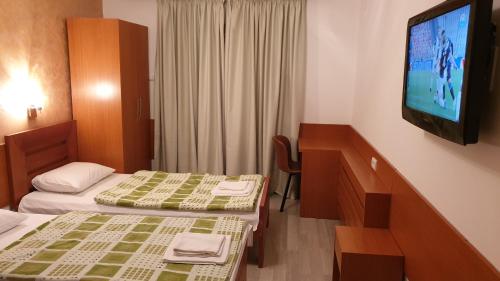 Cama o camas de una habitación en Guest House Boska